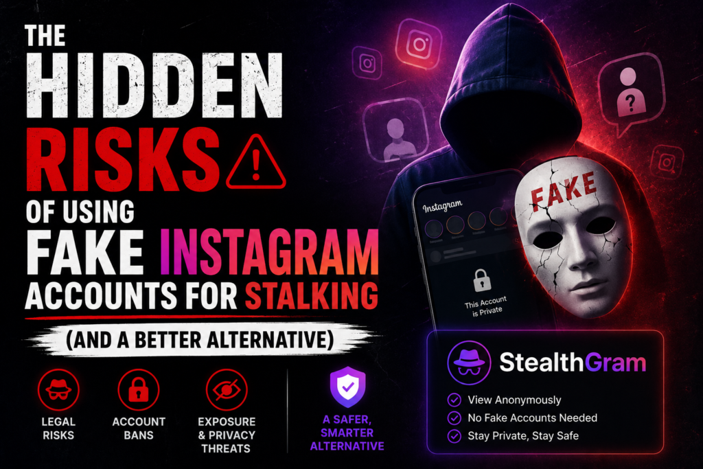 The Hidden Risks of Using Fake Instagram Accounts for Stalking (And a Better Alternative)