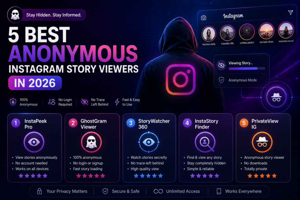 5 Best Anonymous Instagram Story Viewers in 2026