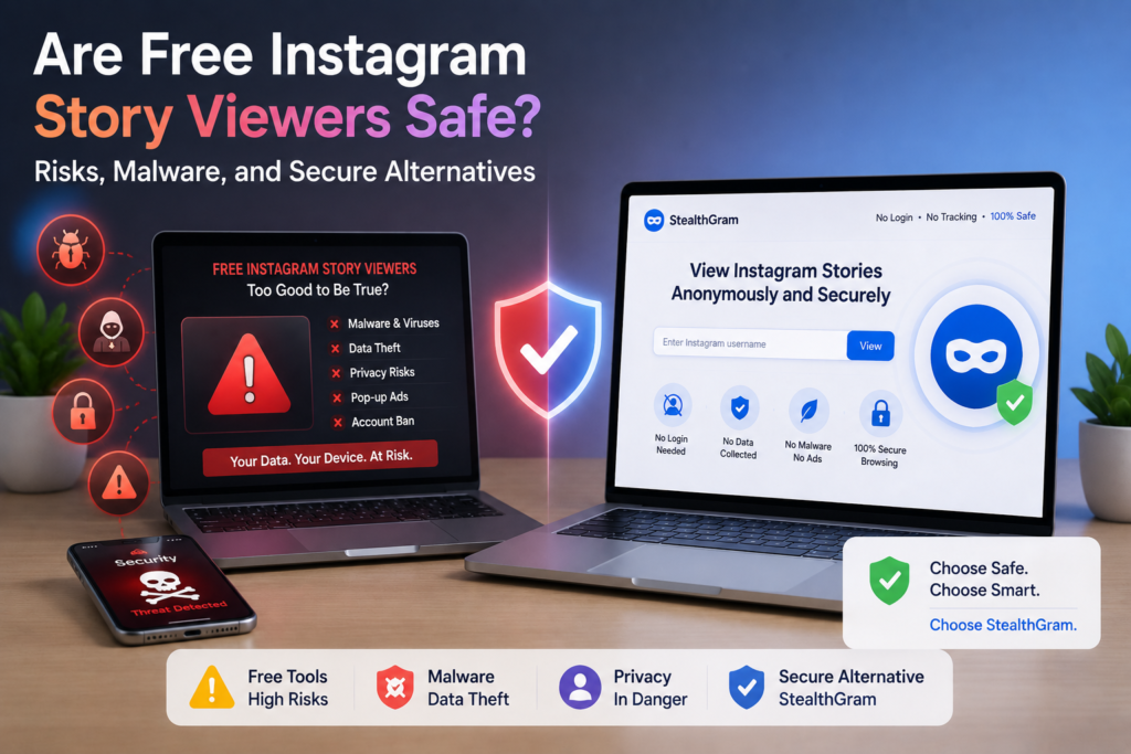 Are Free Instagram Story Viewers Safe? Risks, Malware, and Secure Alternatives